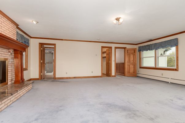 Empty room, Fireplace, Interior