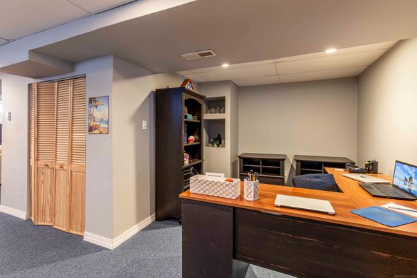 Home Office, Interior, Recessed Lighting