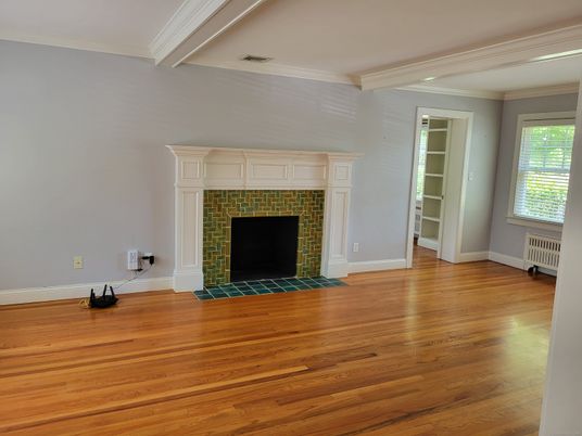 Empty room, Fireplace, Interior, Wood Texture Flooring