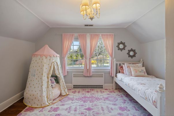 Bedroom, Chandelier, Interior, Wood Texture Flooring