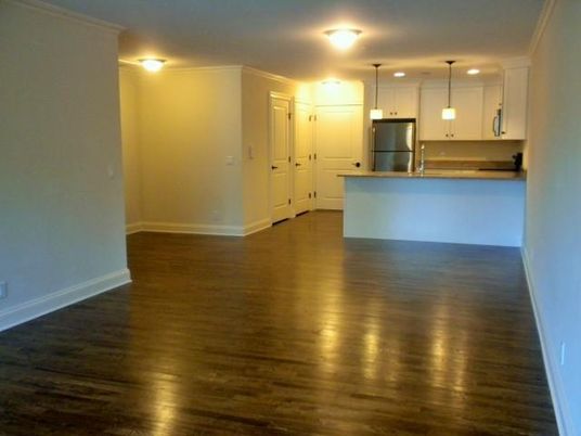 Interior, Kitchen, Pendant Lights, Stainless Steel Appliances, Wood Texture Flooring