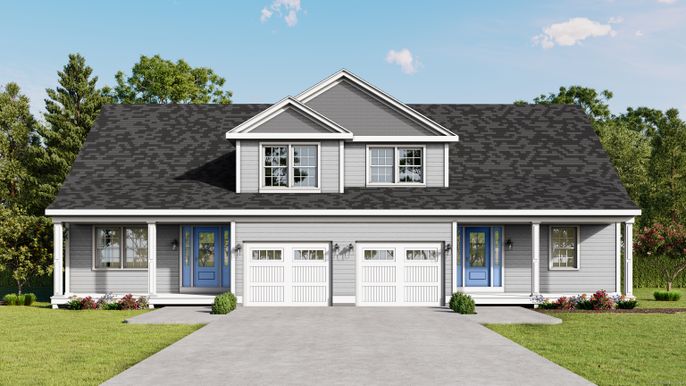 Attached, Exterior, Facade, Cape Cod
