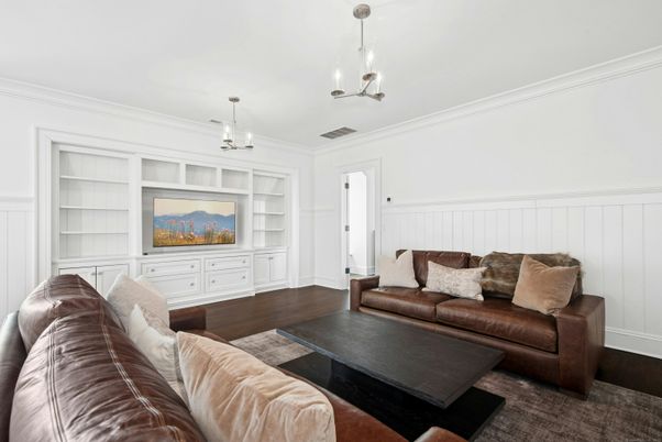 Interior, Living room, Pendant Lights, Wood Texture Flooring