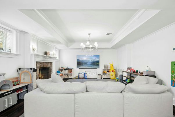 Chandelier, Fireplace, Interior, Living room, Wood Texture Flooring