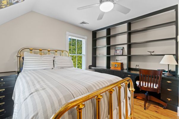 Bedroom, Home Office, Interior, Wood Texture Flooring