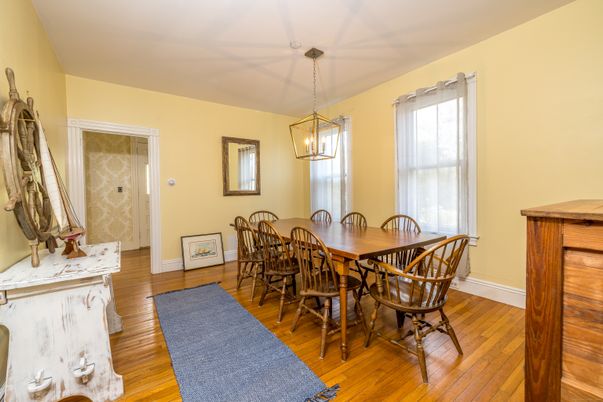 Chandelier, Dining room, Interior, Pendant Lights, Wood Texture Flooring