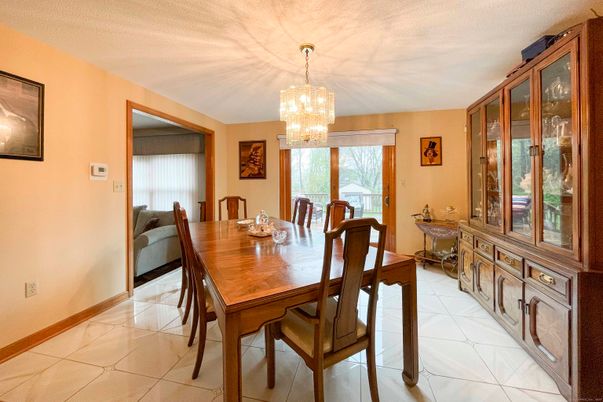 Chandelier, Dining room, Interior, Marble