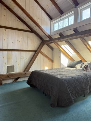 Bedroom, Interior, Wooden Beams