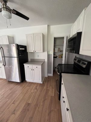 Interior, Kitchen, Wood Texture Flooring