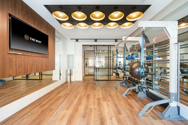 Fitness Equipment, Interior, Wood Texture Flooring