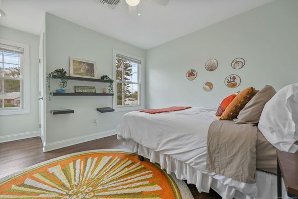 Bedroom, Interior, Wood Texture Flooring