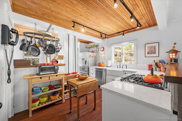 Interior, Kitchen, Wooden Ceilings, Wood Texture Flooring