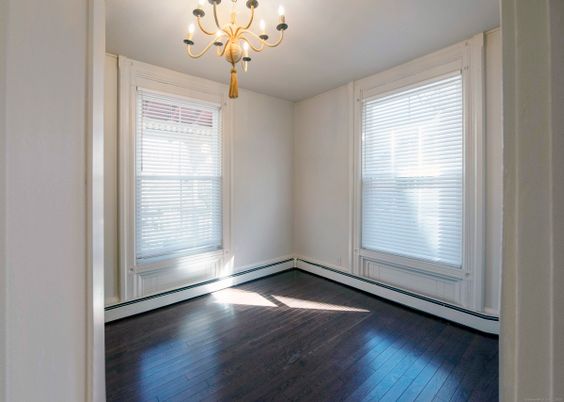 Chandelier, Empty room, Interior, Wood Texture Flooring