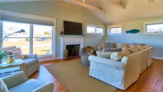 Fireplace, Interior, Living room, Wood Texture Flooring