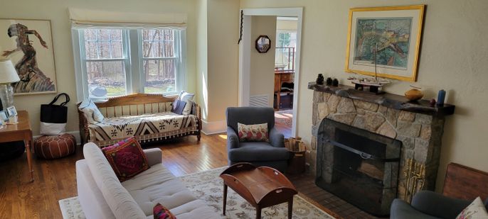 Fireplace, Interior, Living room, Wood Texture Flooring