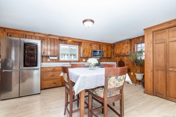 Dining room, Interior, Kitchen, Wood Texture Flooring, Wooden Walls