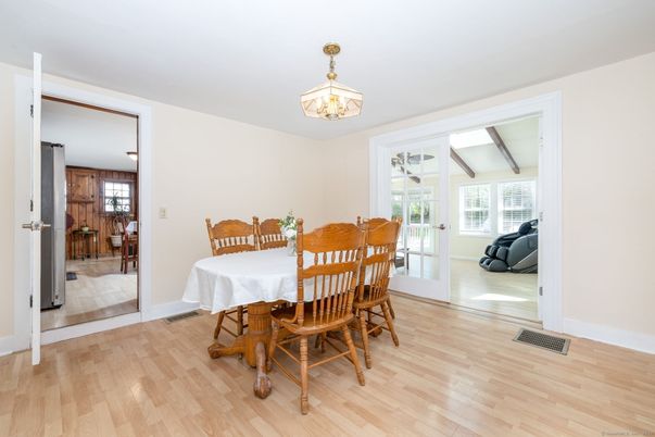 Dining room, Interior, Wood Texture Flooring