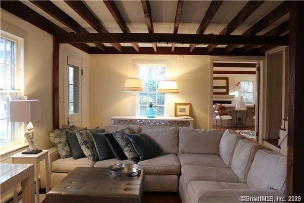 Interior, Living room, Wooden Beams