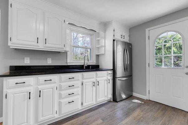 Interior, Kitchen, Wood Texture Flooring