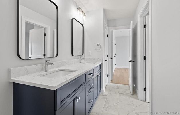 Bathroom, Dual Sink Vanities, Interior, Marble