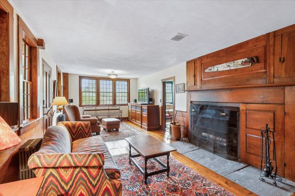 Fireplace, Interior, Living room, Wood Texture Flooring