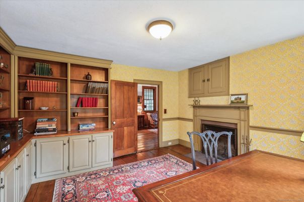 Fireplace, Interior, Wood Texture Flooring
