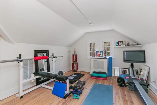 Fitness Equipment, Interior, Wood Texture Flooring