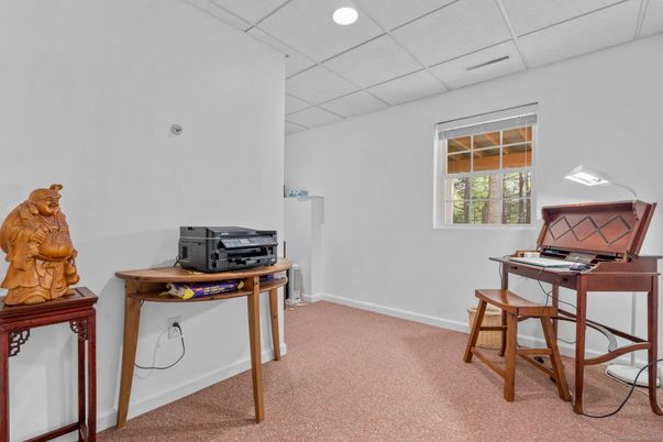 Home Office, Interior, Recessed Lighting