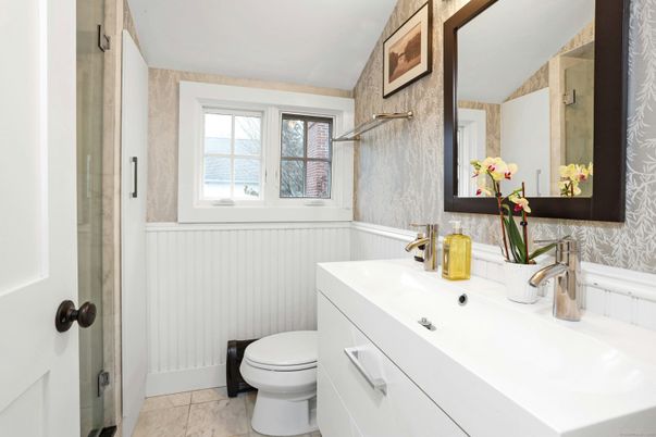 Bathroom, Glass Shower, Interior, Marble