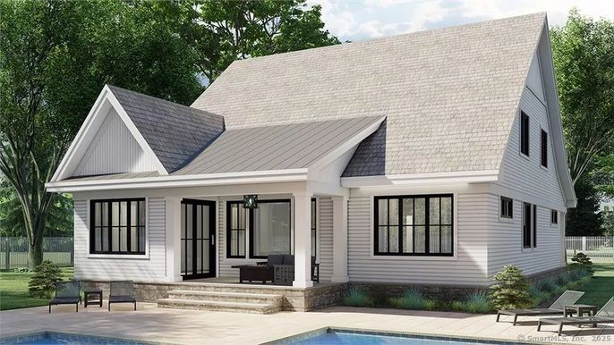 Exterior, Facade, Pool, Farmhouse