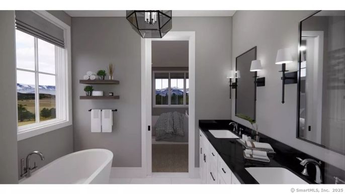Bathroom, Dual Sink Vanities, Free Standing Baths, Interior