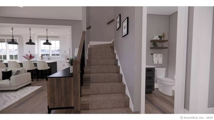 Dining room, Interior, Kitchen, Pendant Lights, Wood Texture Flooring