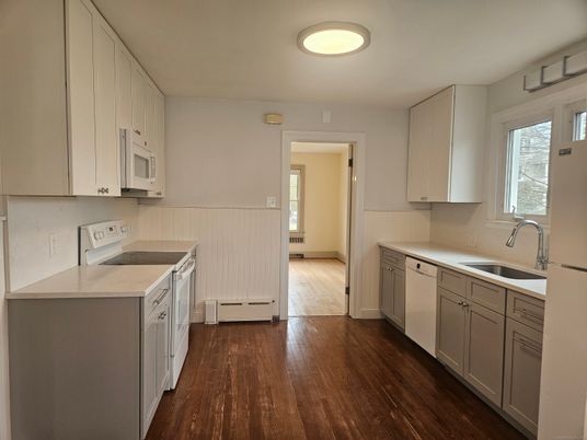 Interior, Kitchen, Wood Texture Flooring