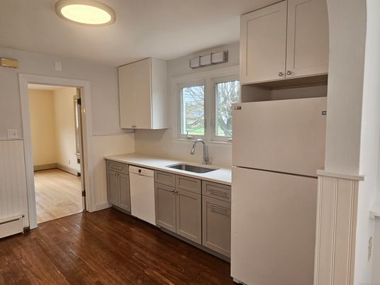 Interior, Kitchen, Wood Texture Flooring