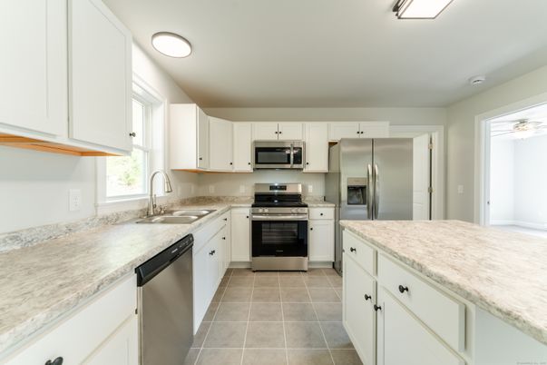 Interior, Kitchen, Recessed Lighting, Stainless Steel Appliances
