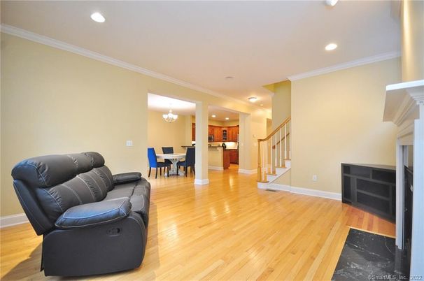 Chandelier, Dining room, Interior, Kitchen, Recessed Lighting, Wood Texture Flooring