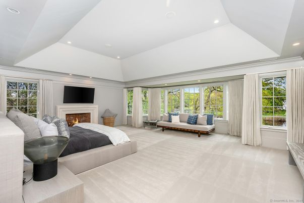 Bedroom, Fireplace, Interior, Recessed Lighting