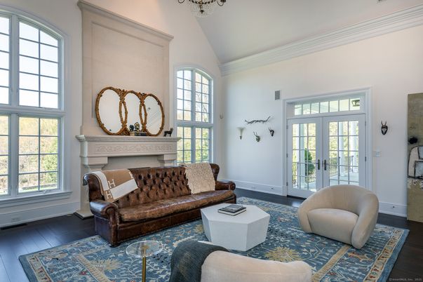 Chandelier, Fireplace, Interior, Living room, Wood Texture Flooring