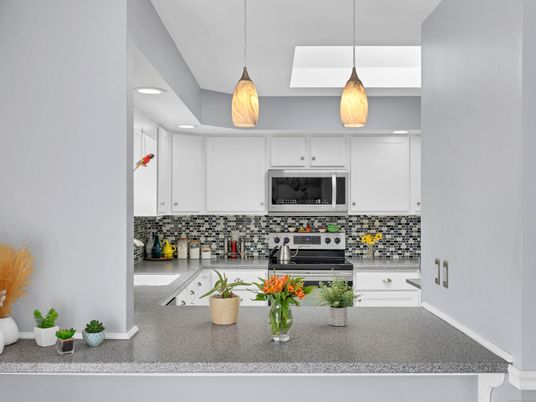 Interior, Kitchen, Pendant Lights, Recessed Lighting, Stainless Steel Appliances