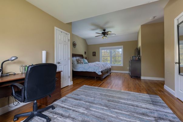 Bedroom, Home Office, Interior, Wood Texture Flooring