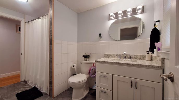 Bathroom, Interior, Wood Texture Flooring