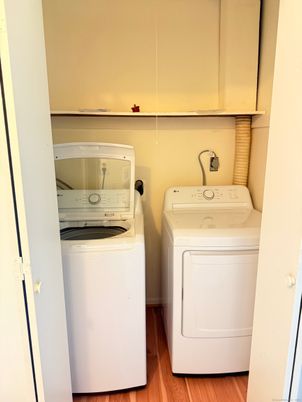 Interior, Utility Closets, Washer, Wood Texture Flooring