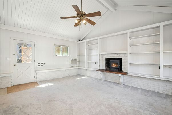 Empty room, Fireplace, Interior