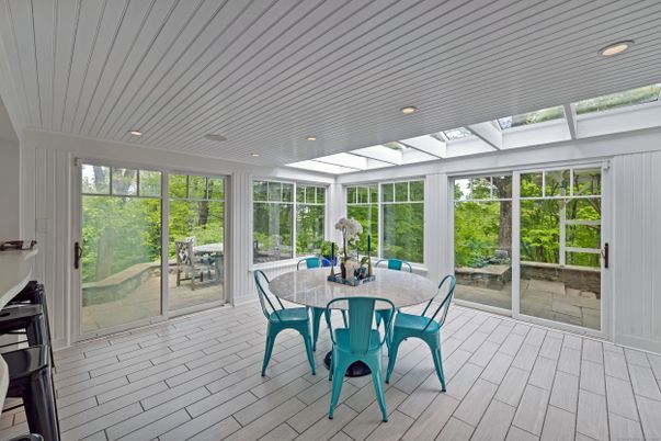 Dining room, Interior, Recessed Lighting, Sun Room