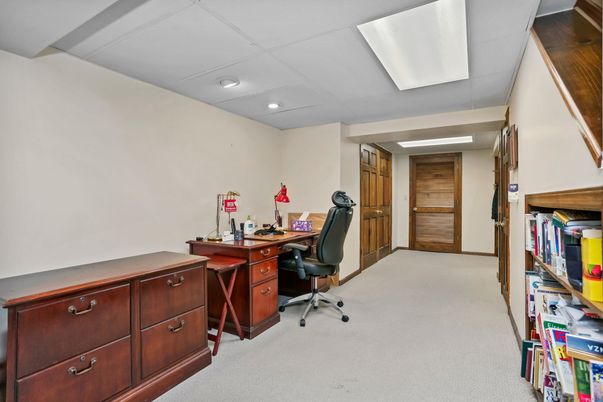 Home Office, Interior, Recessed Lighting