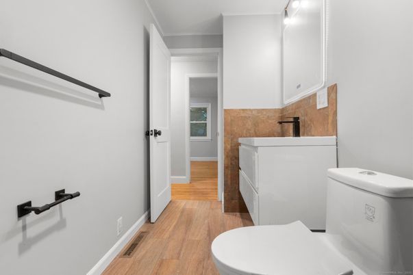 Bathroom, Interior, Wood Texture Flooring