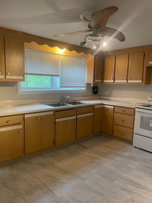 Interior, Kitchen, Wood Texture Flooring