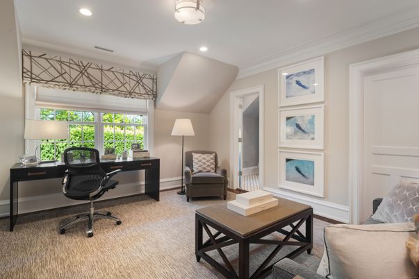 Home Office, Interior, Recessed Lighting