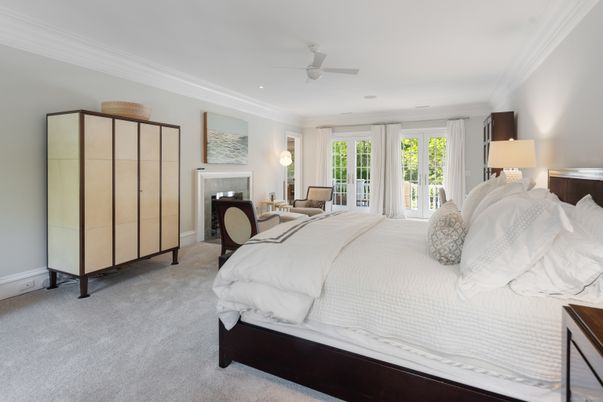 Bedroom, Fireplace, Interior, Recessed Lighting