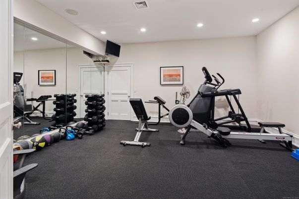 Fitness Equipment, Interior, Recessed Lighting
